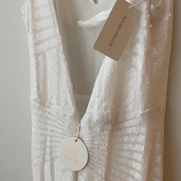 Brand New!!! Geometric Sequin Gown - Picture 8 of 9